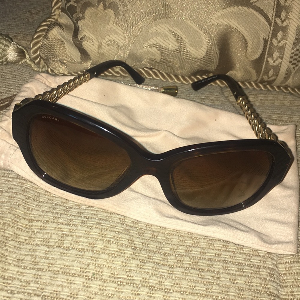 EUC BVLGARI Polarized Mother of Pearl Sunglasses - Picture 11 of 16